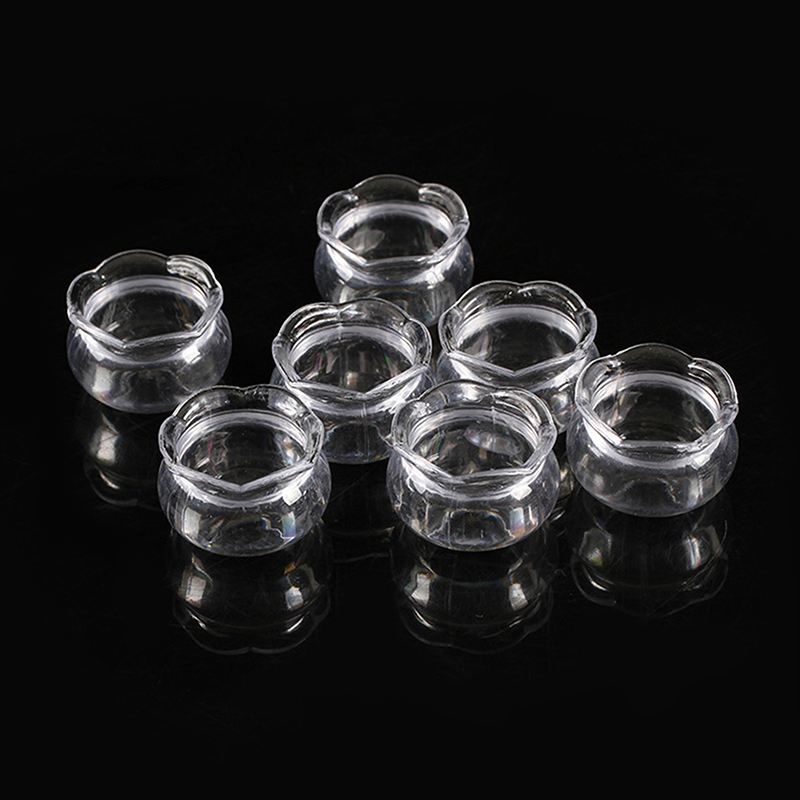 Aquarium Fish Cichlid - Simulated Plastic Transparent Mini Lace Vase