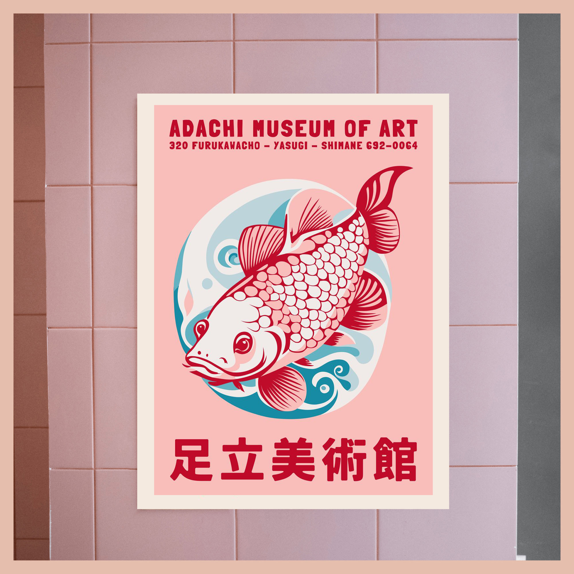 Retro Abstract Cartoon Japanes - Fish In Aquarium Picture 评论和价格