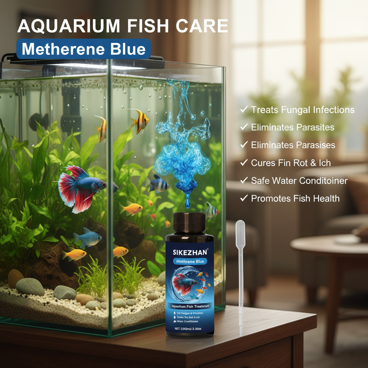 Premium Methylene Blue Fish Me - Aquarium Fish Medicine 评论和价格