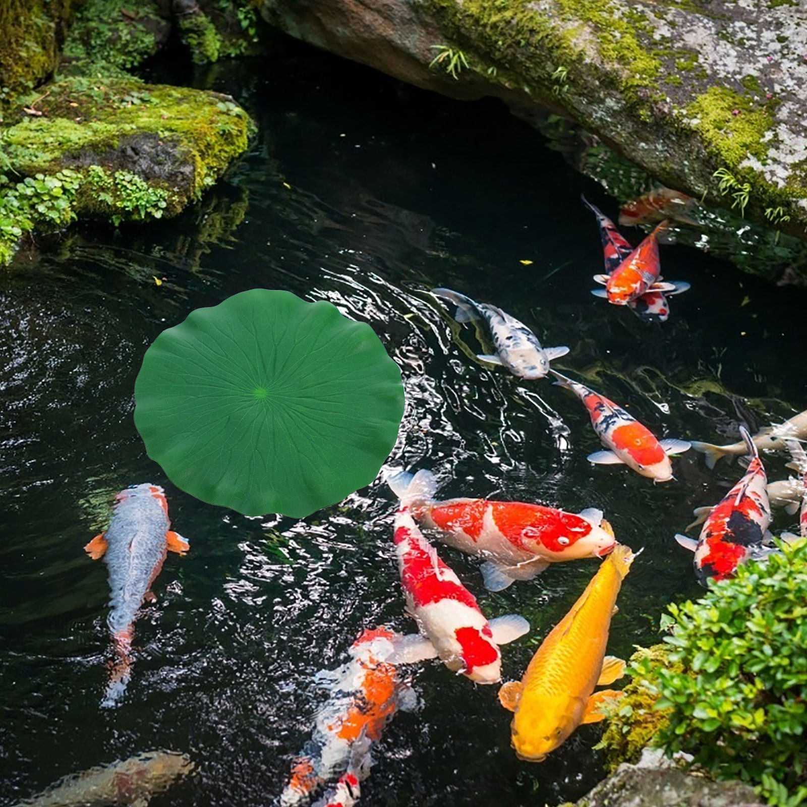 15Pcs Artificial Lotus Leaves  - Aquarium Fish In Pond 评论和价格