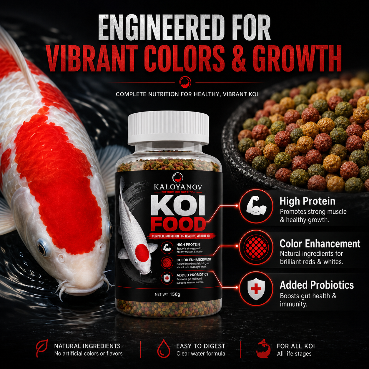 Koi Fish Food 150g High Protei - Aquarium Fish Medicine 评论和价格