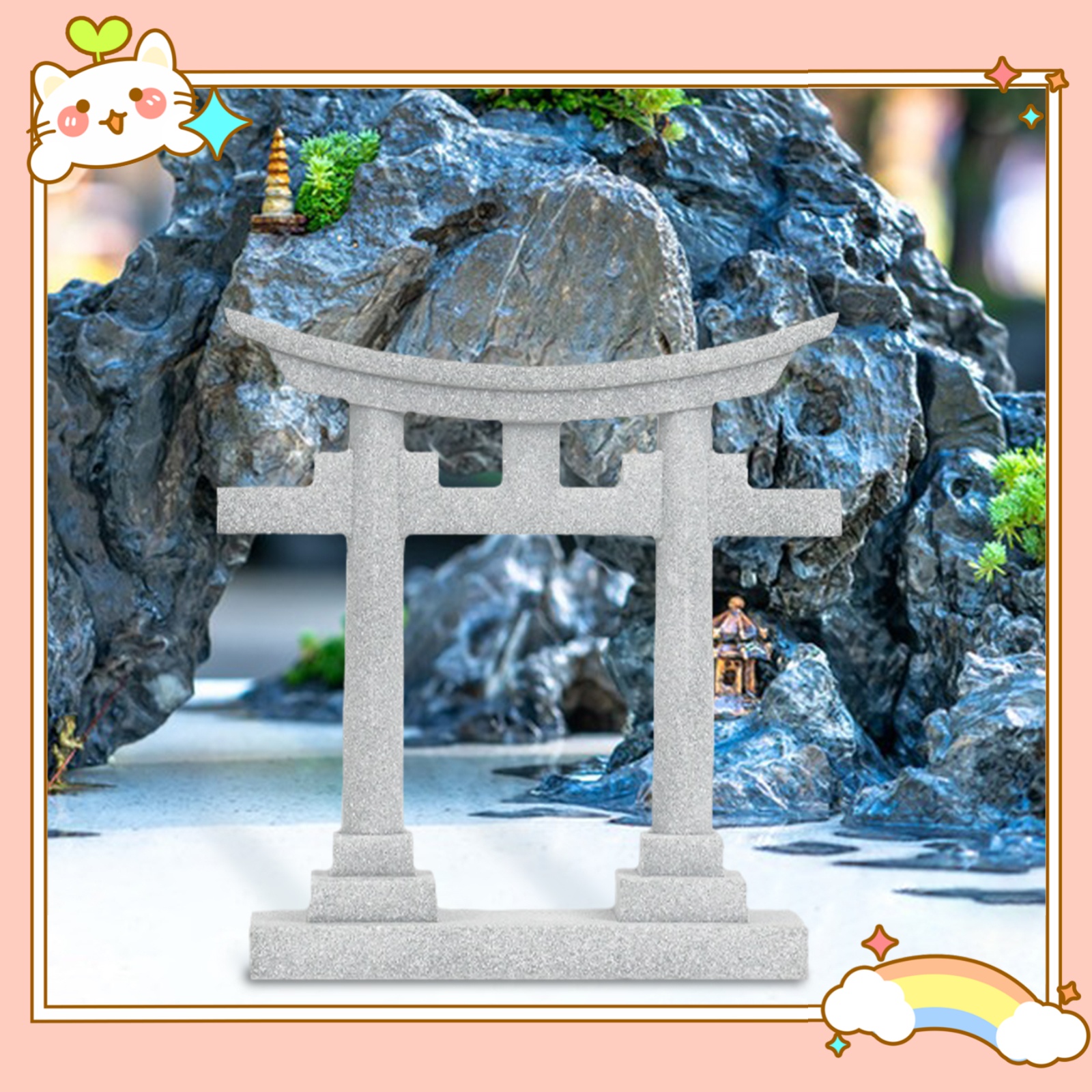 Japan Torii Gate Shrine Model  - Aquarium Fish Japan 评论和价格