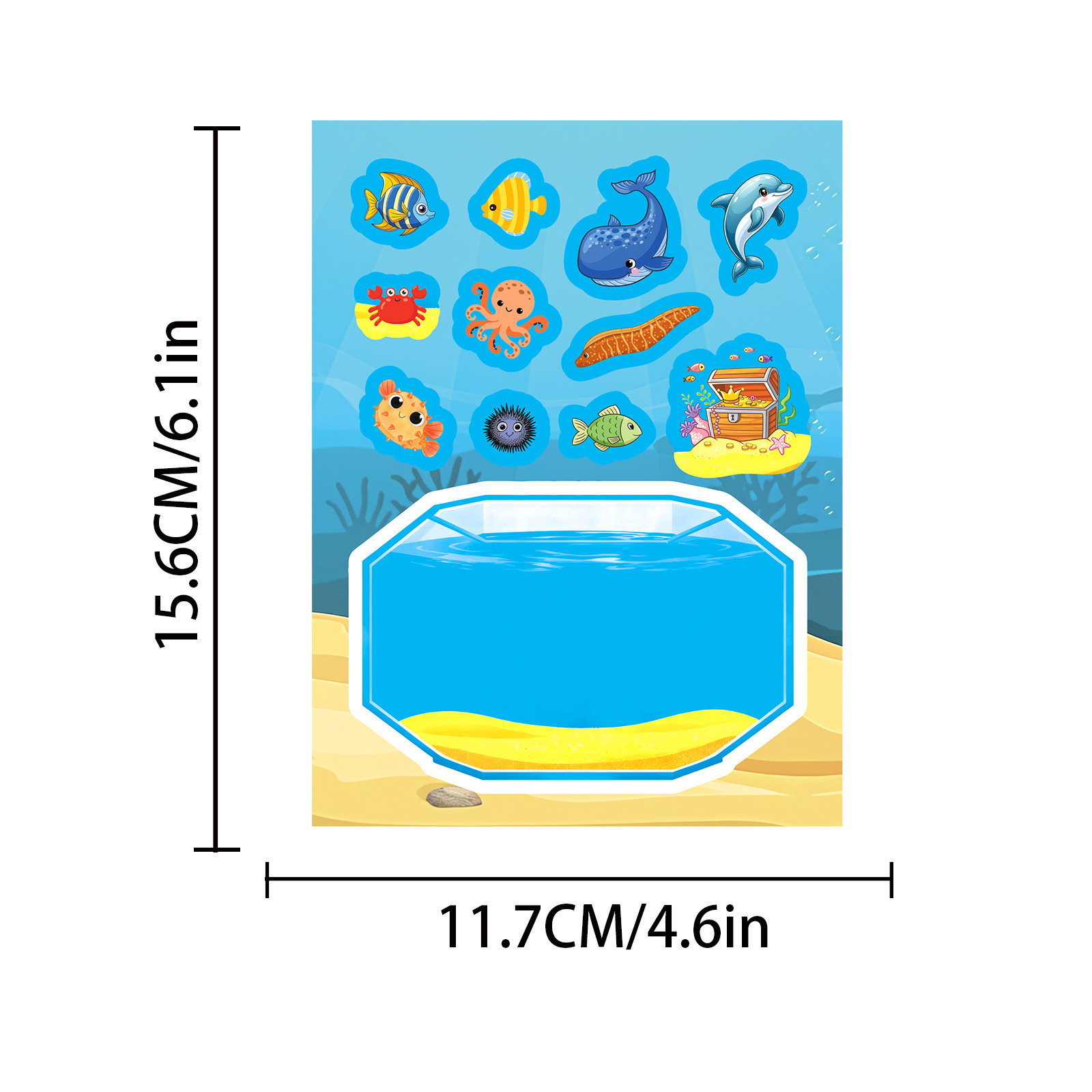 8Sheets Funny Cartoon Lucky Fi - Aquarium Fish Cichlid 评论和价格