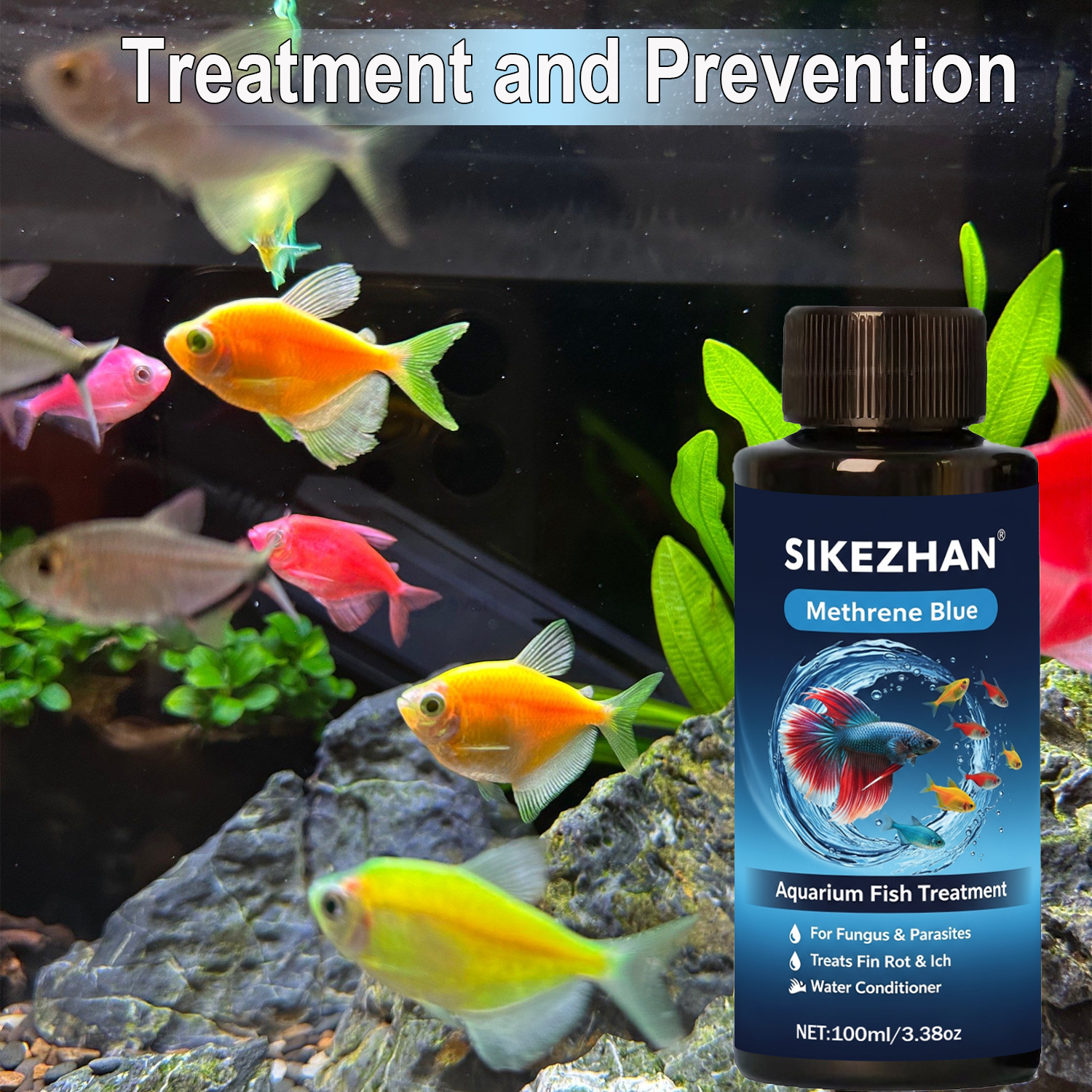 Methylene Blue Solution Aquari - Aquarium Fish Medicine 评论和价格