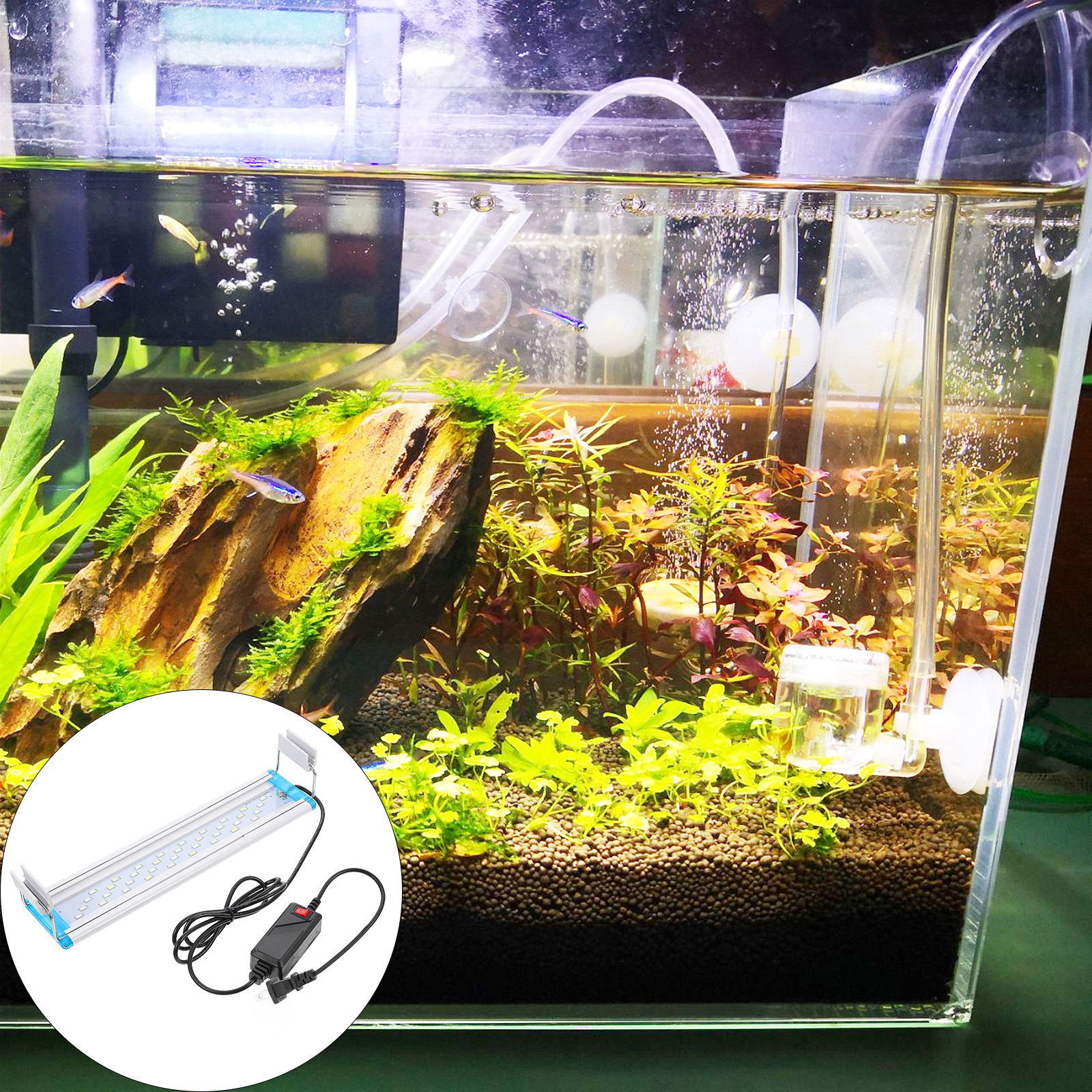 Tricolor LED Aquarium Light Hi - Aquarium Fish With Long Lifespan 评论和价格