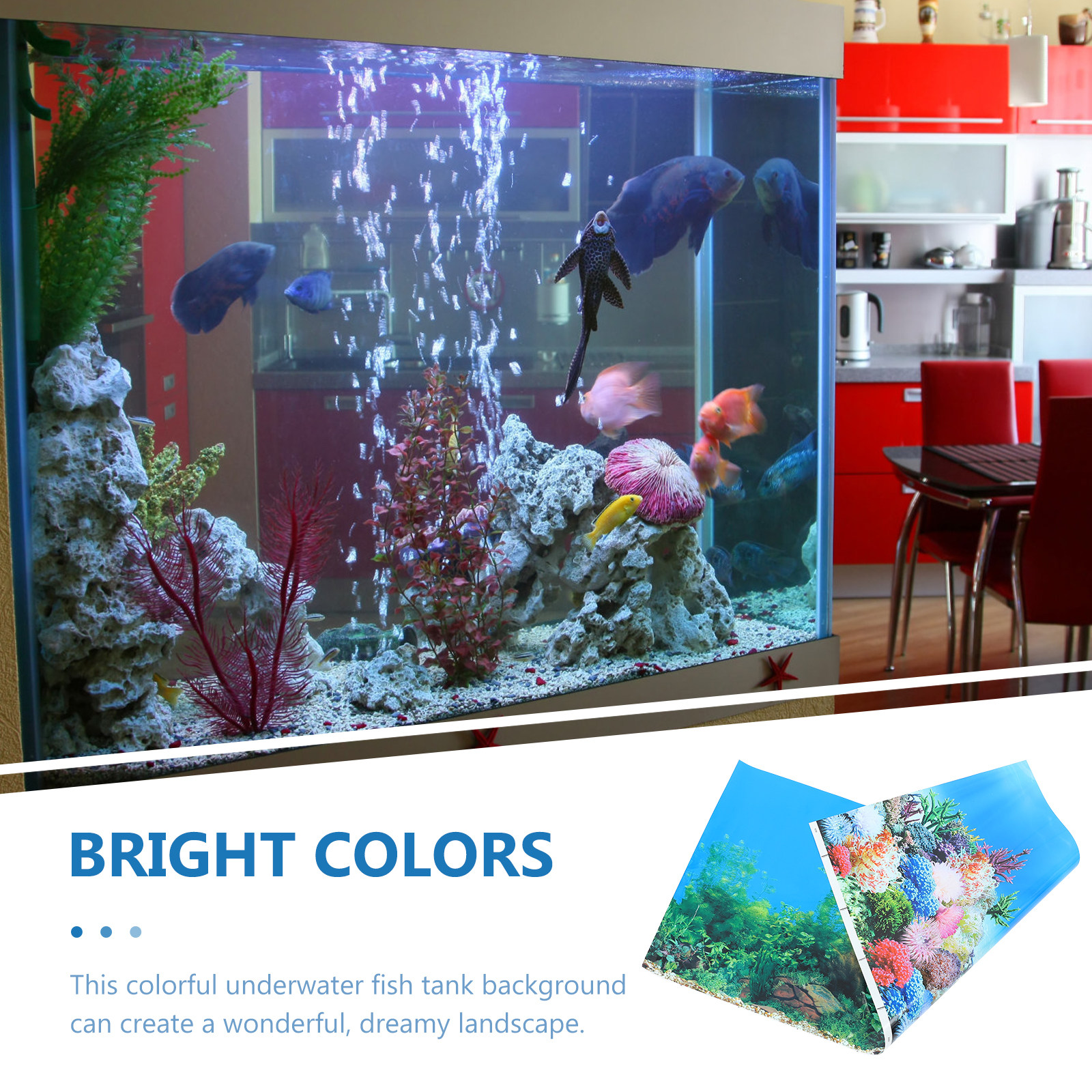 Fish Tank Aquarium Backing Pap - Fish In Aquarium Picture 评论和价格