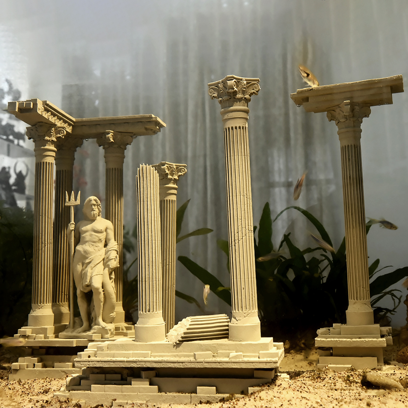 Roman Column Decoration Resin  - Aquarium Fish Cichlid 评论和价格
