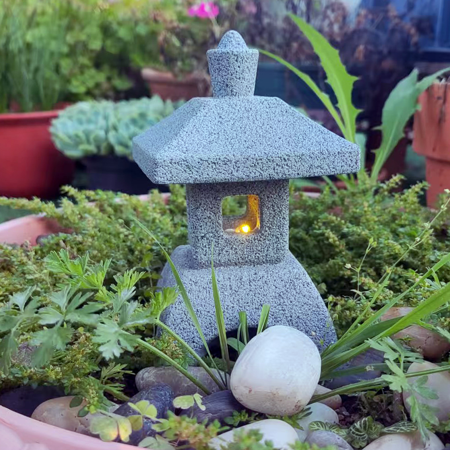 Japanese Lantern Pagoda Statue - Aquarium Fish Japan 评论和价格