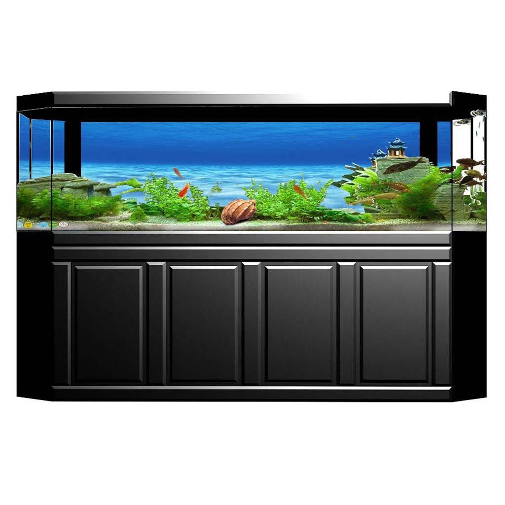 Fish Tank Adhesive Poster Life - Fish In Aquarium Picture 评论和价格