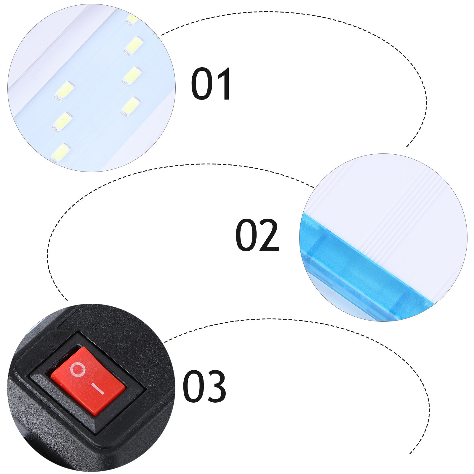 1Pcs Ultra-Thin Aquarium LED L - Aquarium Fish With Long Lifespan 评论和价格