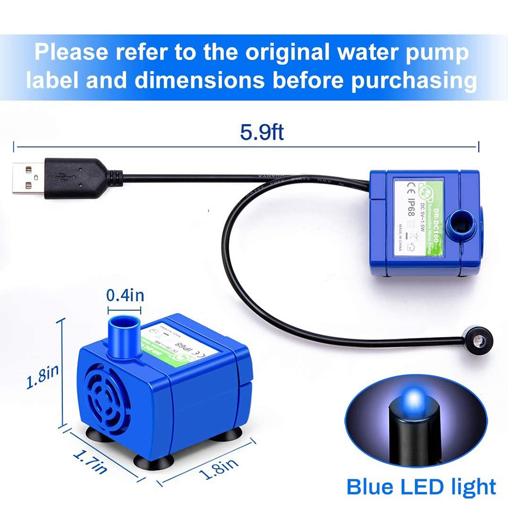 Cat Water Fountain Pump Ultra  - Aquarium Fish With Long Lifespan 评论和价格