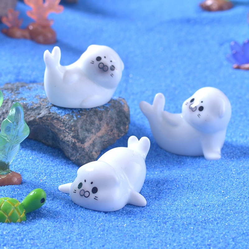 Mini Sea Lion Figurines for Mi - Aquarium Fish Cichlid 评论和价格