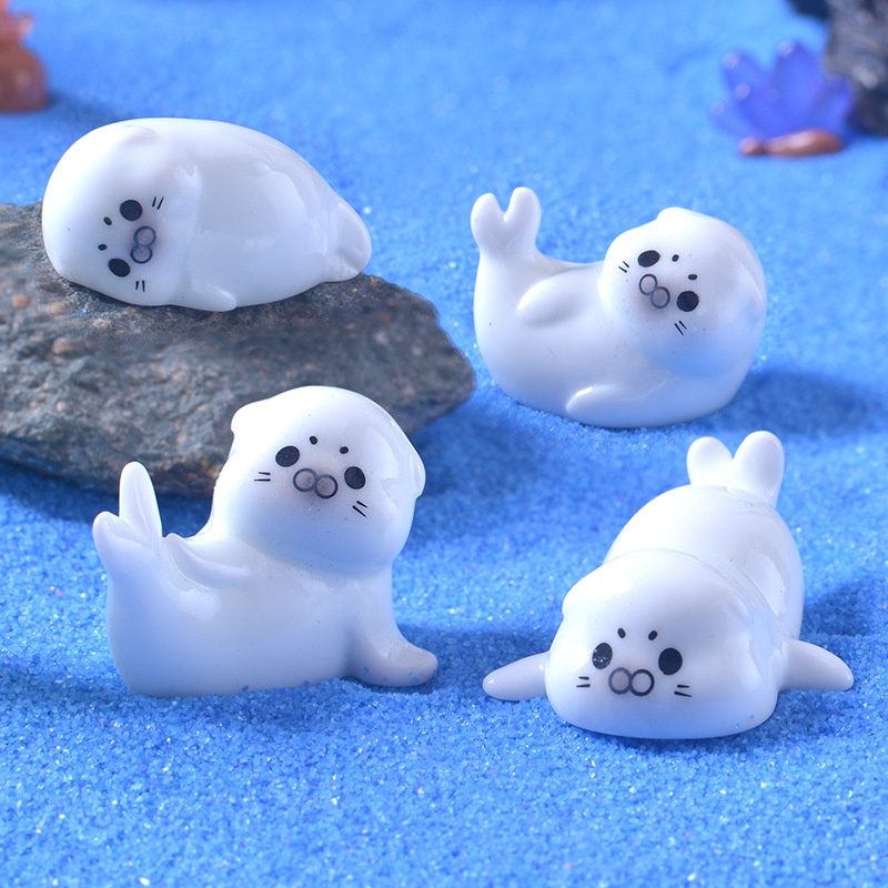Mini Sea Lion Figurines for Mi - Aquarium Fish Cichlid 评论和价格